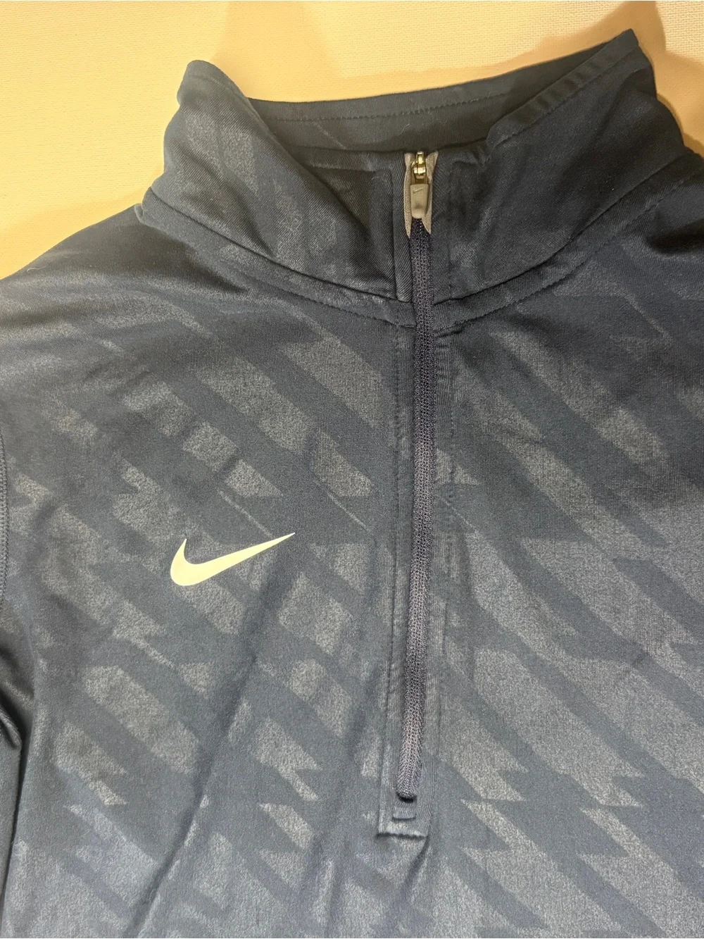 Nike Woman’s Navy Geometric Quarter-Zip‎ Pullover